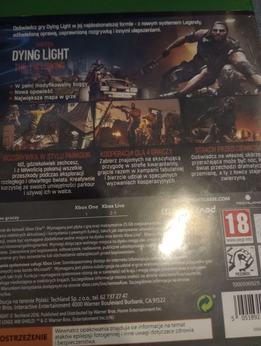Xbox one Dying Light The Following edycja rozszerzona