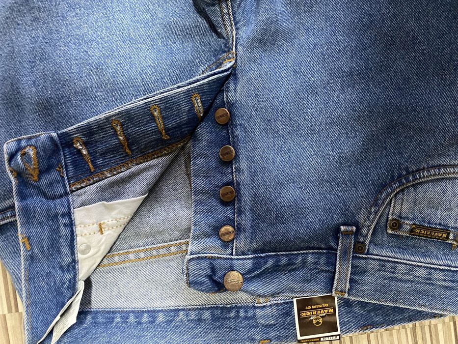 Spodnie męskie jeans 31/34 pas 80 cm komplet 2 pary Maverick nowe