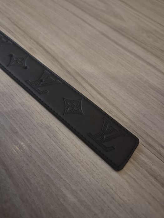 Louis Vuitton czarny pasek 110cm