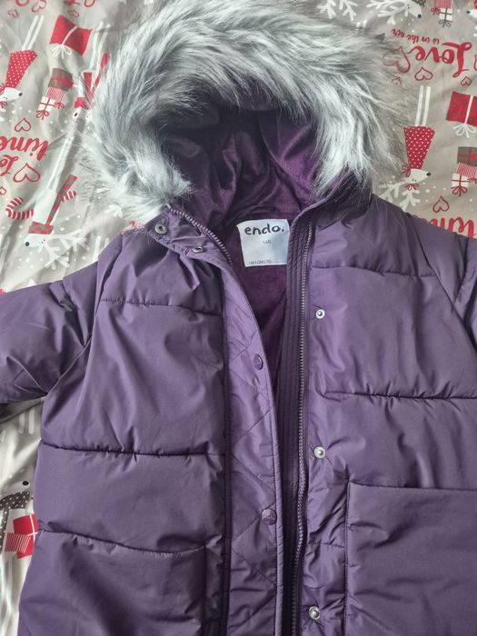 Kurtka płaszcz parka Endo r. 146 zimowa ciepła jak nowa