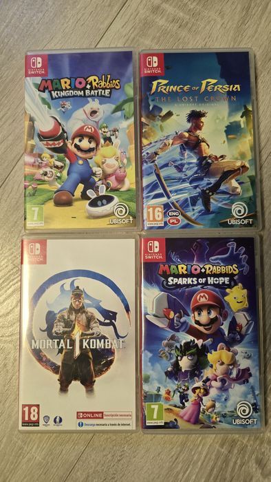 Gry Nintendo Switch Mario Rabbids Prince of Persia Mortal Kombat