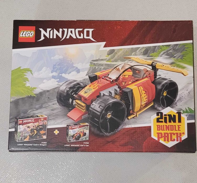 ZESTAW 2 in 1 LEGO 71782 Ninjago Smok Ziemi+ 71780 Samochód ninja Kaia