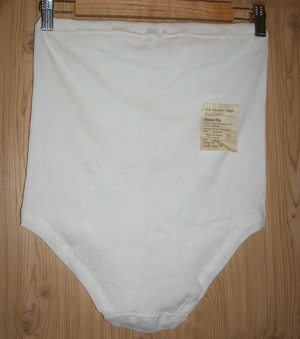 Majtki bawełniane z wysokim stanem, vintage