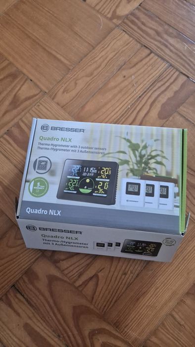 Weather station Bresser Quadro NLX with 3 outdoor sensors with guarant64750940973825121