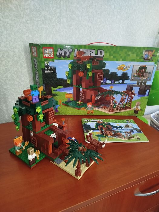 Конструктор Майнкрафт63106.MY World.Будиночок  на дереві Харданса