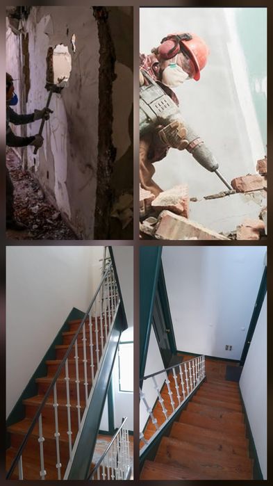 Demolições e pinturas