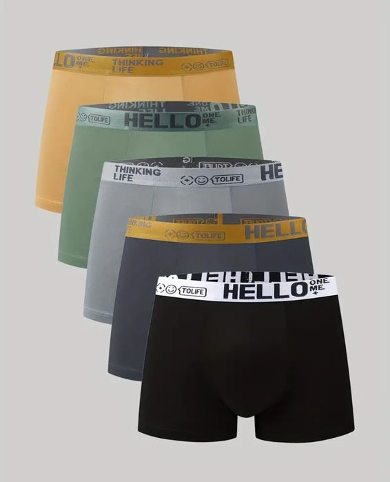 Zestaw 5 szt. Bokserki męskie L  dobra jakość