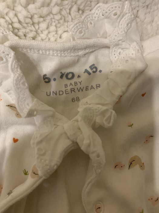 Zestaw 5 10 15 body legginsy pajac rozmiar 68