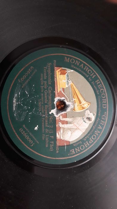 J. Fernandes Fão + G.N.R. de Lisboa - Monarch Record Gramophone