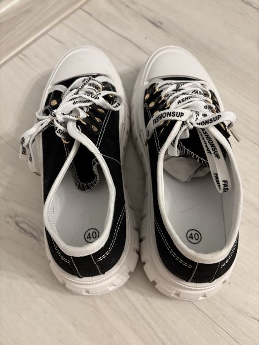 Nowe! Buty sneakersy na platformie trampki damskie 40