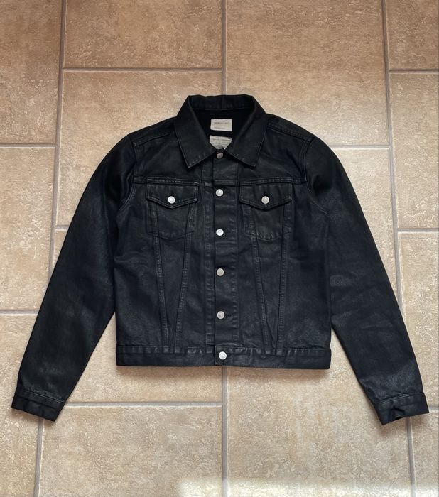 HELMUT LANG 1999 Coated Black Denim Джинсовий піджак