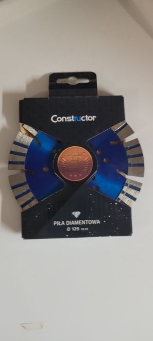 Tarcza diamentowa constructor professional turbo segment 125mm i tarcza taf-fix