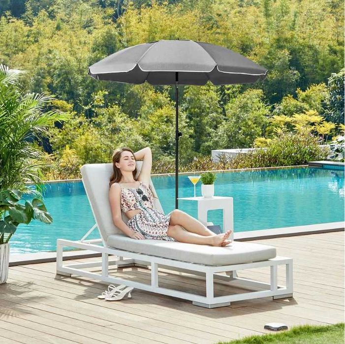 Nowy parasol / śr. 160cm /  uchylny / regulowany / SONGMICS / W1220!