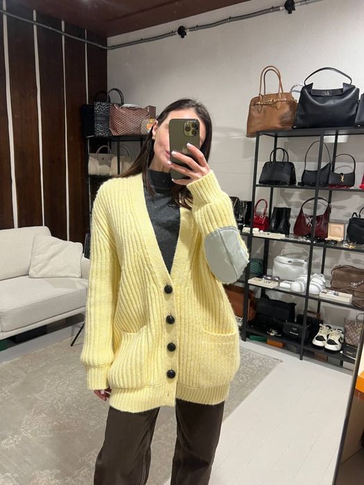 Теплий, вʼязаний кардиган Bottega Venetta! Знижки до 90%