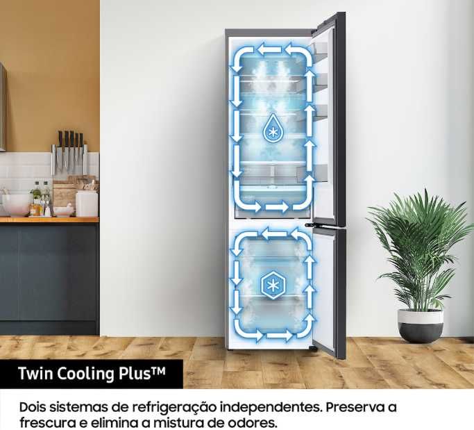 Frigorífico NO FROST Combinado - SAMSUNG RB38T607BS9/EF - Classe B c/garantia
