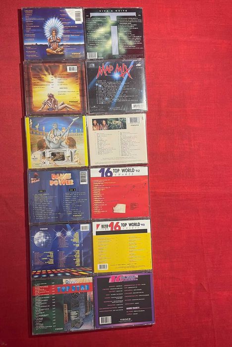 Lote 12 CDs Dance/Eurodance Anos 90 - Supermix, Dance Power, Vidisco