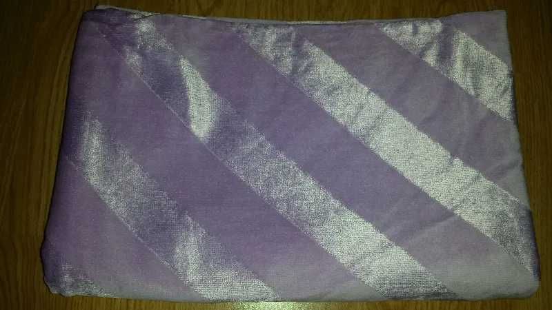 Ręcznik plażowy kąpielowy duży fioletowy lawendowy