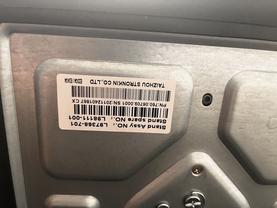 Monitor HP 24'' Polegadas Regulável em Altura (Como Novo - C/ Cabos)