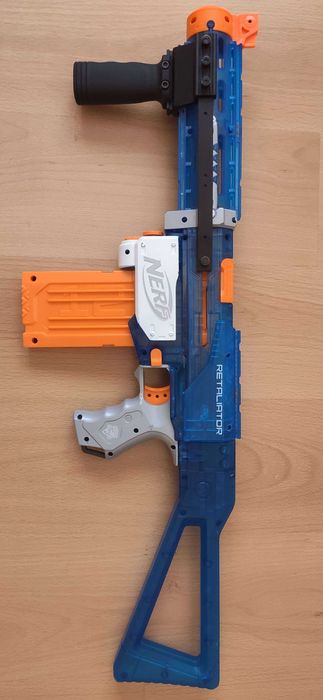 Nerf Retaliator Sonic Ice - Modificada e com Acessórios