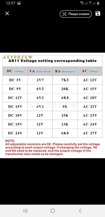 Блок питания 5V, 6А