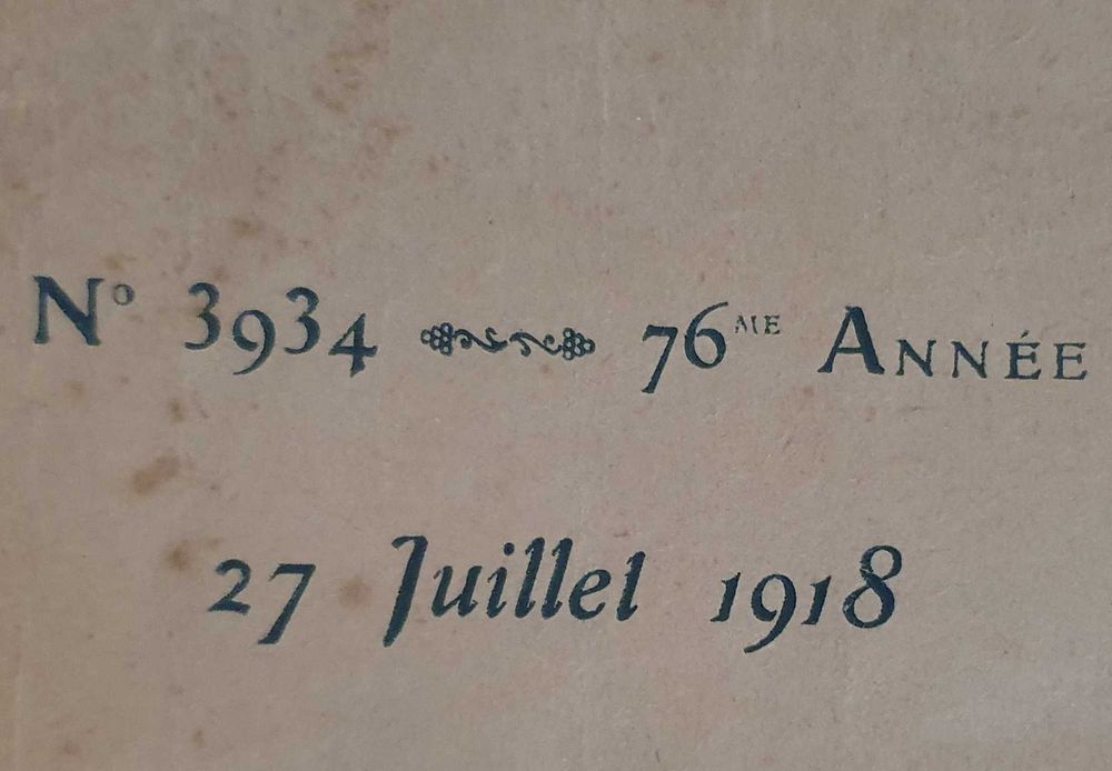 Jornal - Journal Universel L'Illustration nr. 3934 - Paris - 1918