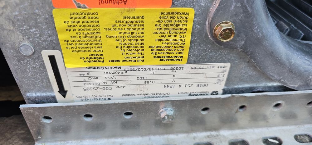 Wentylator promieniowanie turbinowe DRAE 251-4