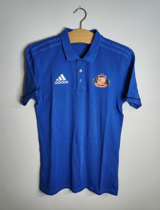 Sunderland FC Koszulka Piłkarska Polo T-Shirt Niebieska Adidas S