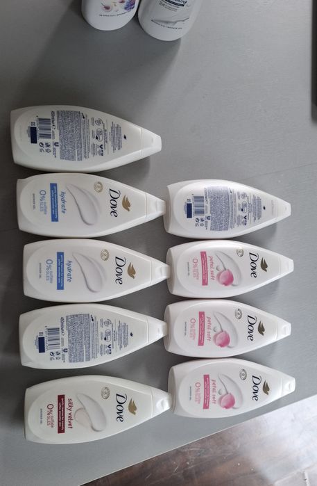 Żele dove 450ml 9 sztuk i 400ml 4 sztuki
