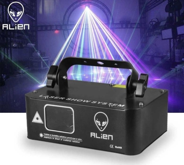 Laser Alien 500mW RGB nowy, pilot