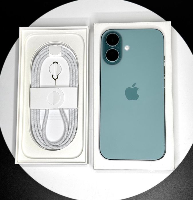 Apple iphone 16 128gb teal open box bateria 100% gw apple