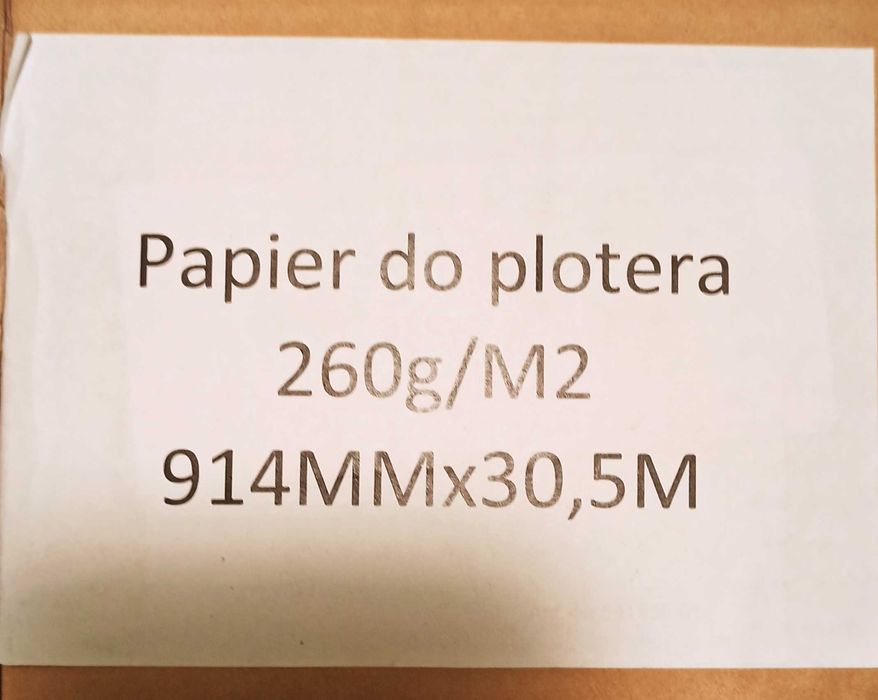 Papier do plotera 260gr/M2 powlekany