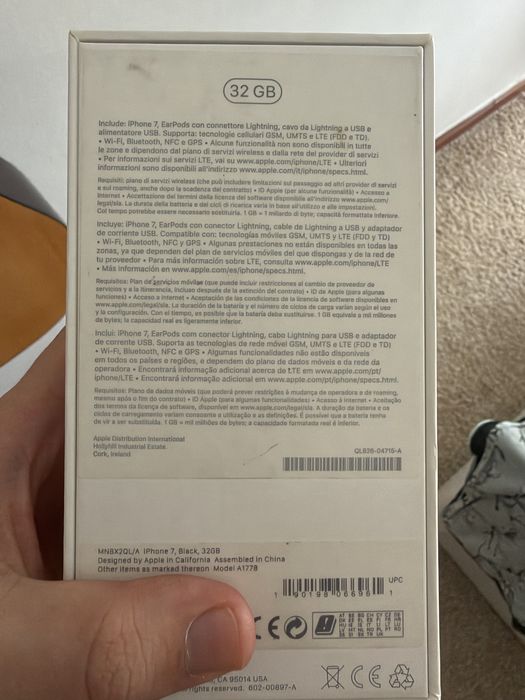 IPhone 7 32GB 88% bateria