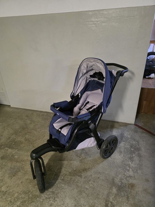 Trio Chicco Activ3 – Carrinho Todo-o-Terreno + Ovo + Alcofa (Excelente