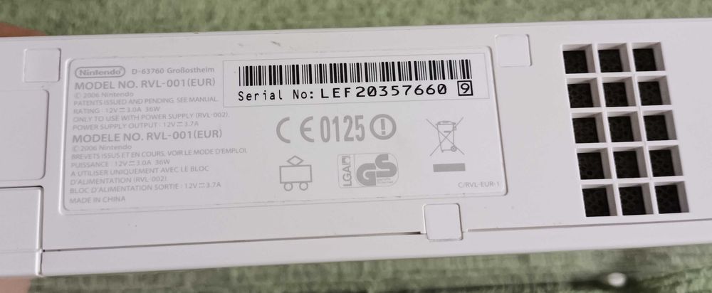 Nintendo Wii RVL-001 EU completa