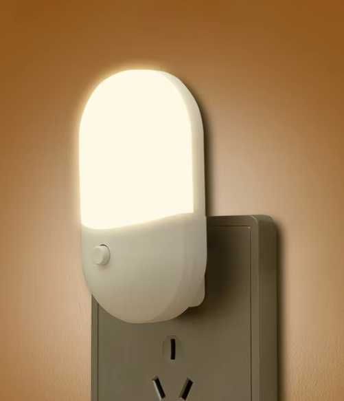 Lampka nocna do gniazdka - dla dziecka - z wyłącznikiem - 6szt