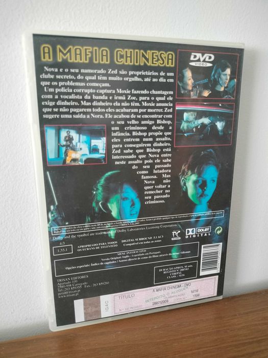 Filme DVD: A Máfia Chinesa - Dark Nova