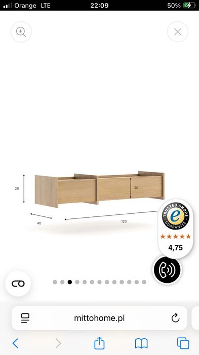 Konsola Clea dąb gaja