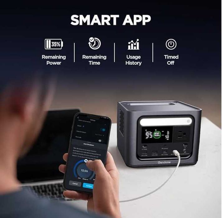 Портативна станція зарядная електростанция типу EcoFlow 0,3 кв