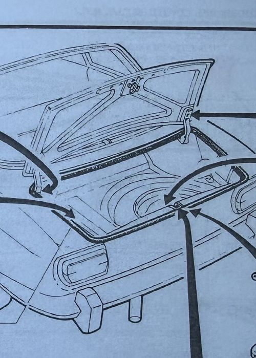 Tampa da mala alfa romeo 2000 gtv