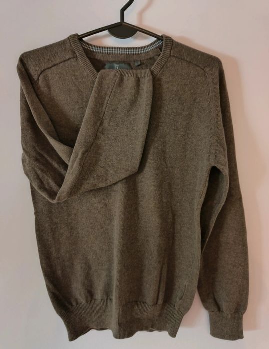 Męski sweter z dekoltem w serek S Angelo Litrico