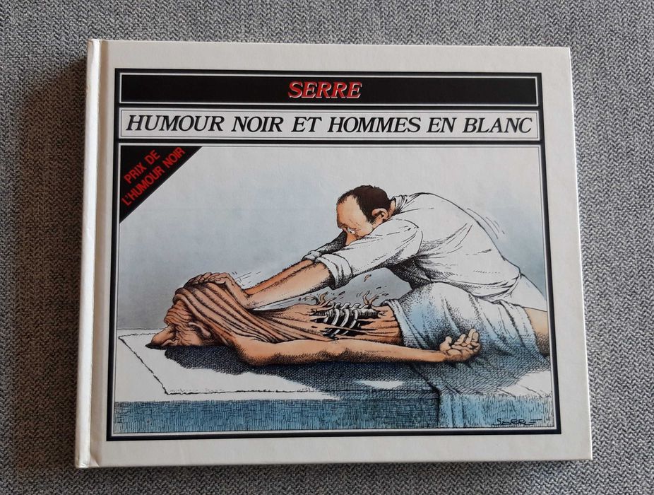 BD album duplo em francês "Rechute" e "Humour noir et hommes en blanc"
