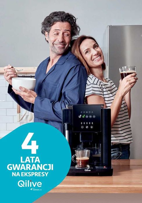 NOWY Automatyczny ekspres do kawy QILIVE Q.5404 czarny GWAR