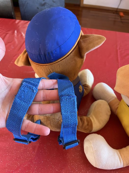 Rubble e Marshal Patrulha Pata Peluches Mochila Grandes Paw Patrol