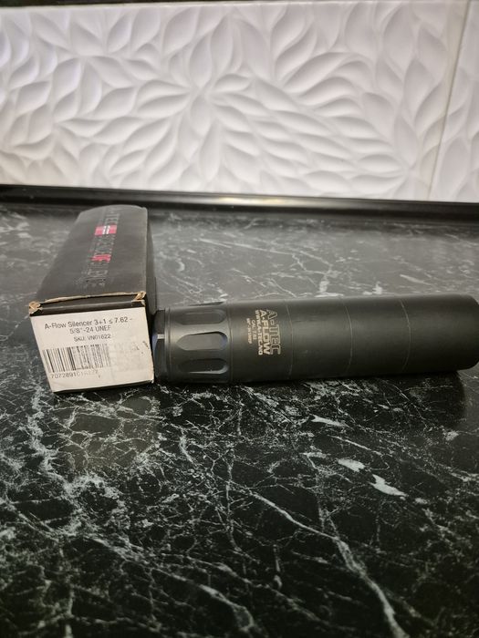 Саундмодератор (глушник) A-TEC  для 308 калібру, під дульну різьбу 5/8" - 24.