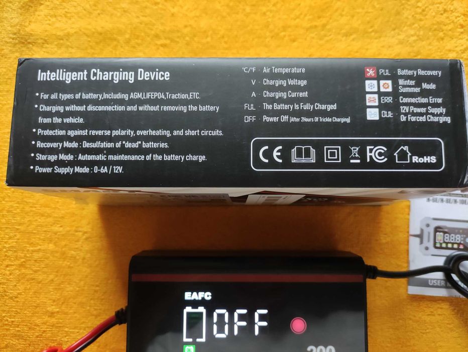 Автомобільний зарядний пристрій 12V 15A