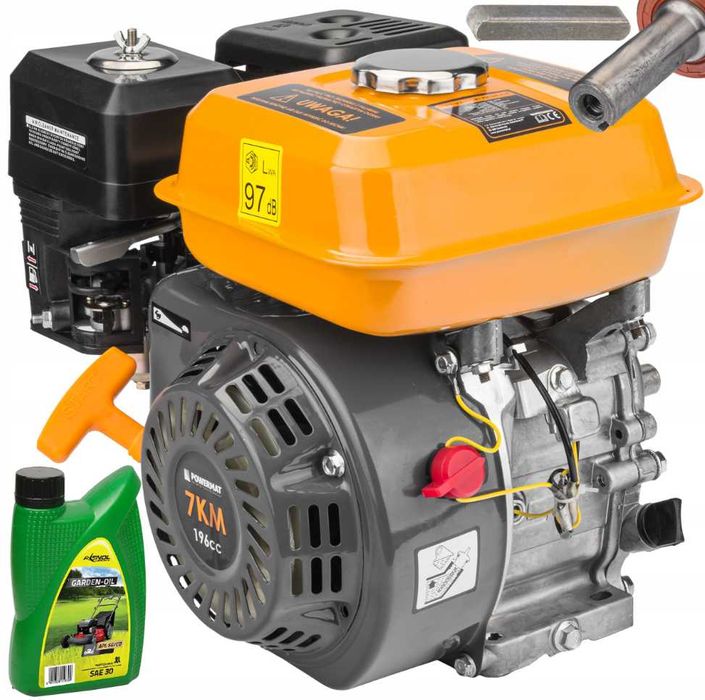 SILNIK spalinowy GX160 OHV 7KM WAŁEK 19MM + OLEJ