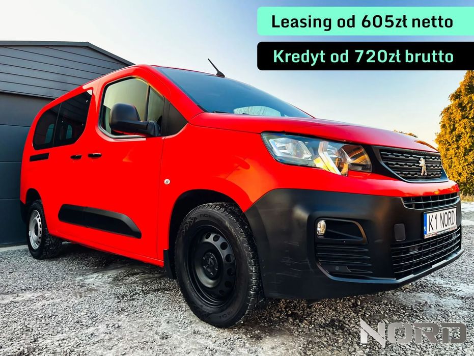 Peugeot Partner Long Premium  *Bezwypadkowy, FV23%, Kredytowanie/Leasing, gwarancja 12m gh!