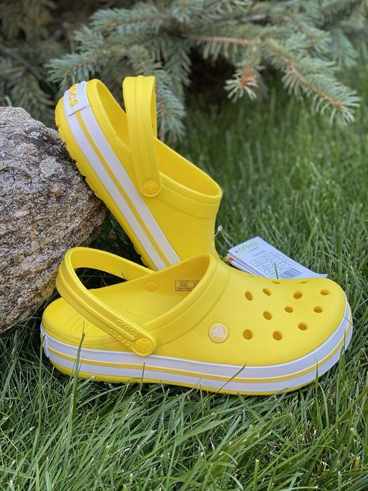 Crocs crocband кроксы мужские черные серые синие м8 м9 м10 м11 м12