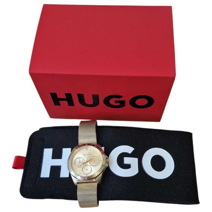 Zegarek Hugo BOSS Multifunction Gold Mesh Watch 1540159
