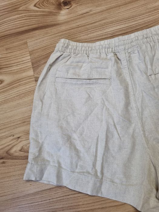 Spodenki szorty H&M S 36 Len viskoza